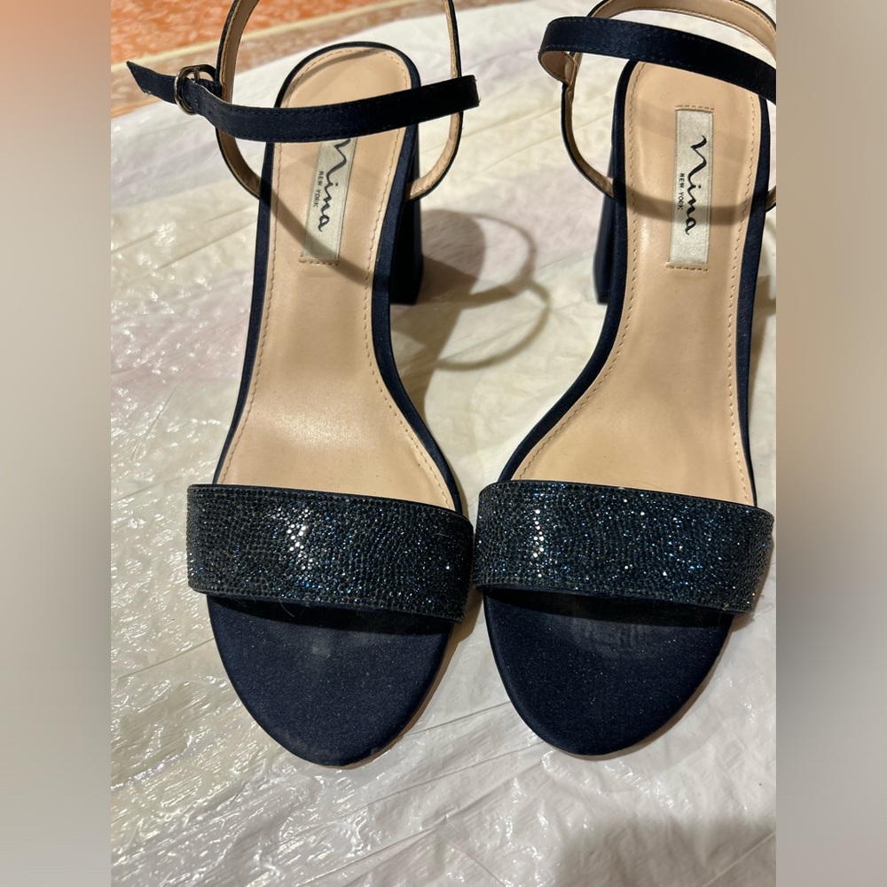Women’s Blue heeled sandals